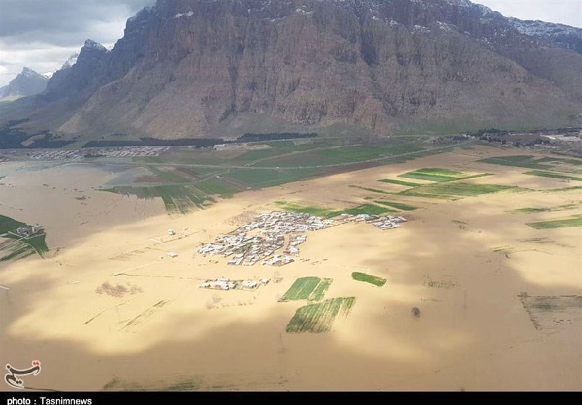 تصاویر هوایی از روستاهای سیلزده استان کرمانشاه