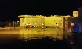 بالا آمدن رودخانه قره‌سو ۱۵۰ خانوار شهرک کرناچی را دچار مشکل کرد