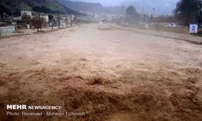 رودخانه بروک اقلید طغیان کرد