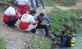 نجات فرد گرفتار در رودخانه پارک ملی گلستان