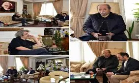 علی نصیریان و فرزندش در منزل مرحوم جمشید مشایخی