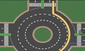 روش صحیح دور زدن در میدان