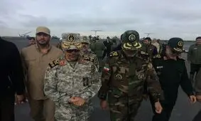 حضور سرلشکر باقری در منطقه سیل‌زده پلدختر