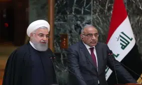 استقبال رسمی روحانی از نخست وزیر عراق