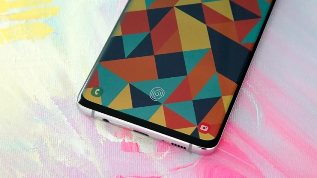 باز کردن قفل صفحه گلکسی اس 10 با اثر انگشت پرینت شده