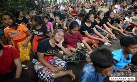 روش عجیب مردم بالی برای دور کردن انرژی های منفی!