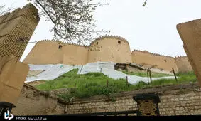 قلعه فلک الافلاک بعد از بارندگی و سیل اخیر + تصاویر