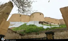 قلعه فلک الافلاک بعد از بارندگی و سیل اخیر + تصاویر