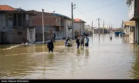 آب شدن برف‌ها و افزایش سطح آبگرفتگی در گمیشان