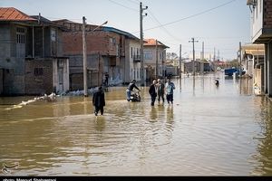 آب شدن برف‌ها و افزایش سطح آبگرفتگی در گمیشان