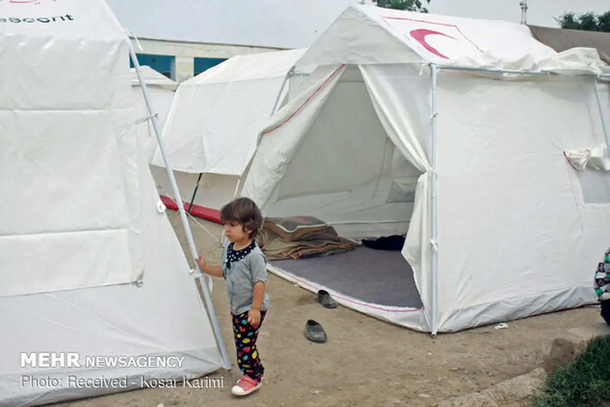 اسکان اضطراری مردم حمیدیه در ۴پادگان/ادارات تعطیل شد