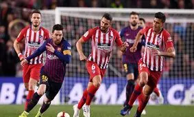 خلاصه دیدار بارسا و اتلتیکو مادرید