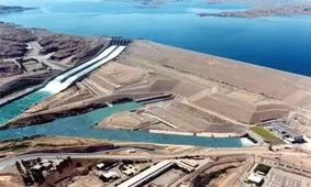 تصویر هوایی برای اولین بار از ارتفاع ۷۵۰ متری از سد کرخه+ویدئو