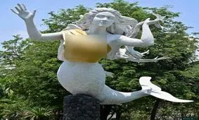 اقدام عجیب مسئولان اندونزی با مجسمه های پری دریایی