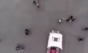دختر تبریزی تریلی را با طناب کشید! / او رکورد گینس را زد! + فیلم لحظه