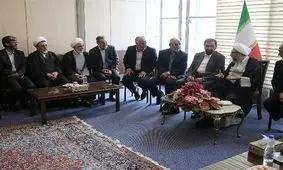 دیدار برخی از مسئولان و اعضای مجمع با آیت‌الله آملی لاریجانی+ تصاویر