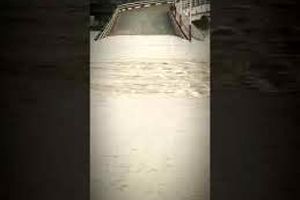 فیلم/ پیشروی آب رودخانه کارون در شهر اهواز