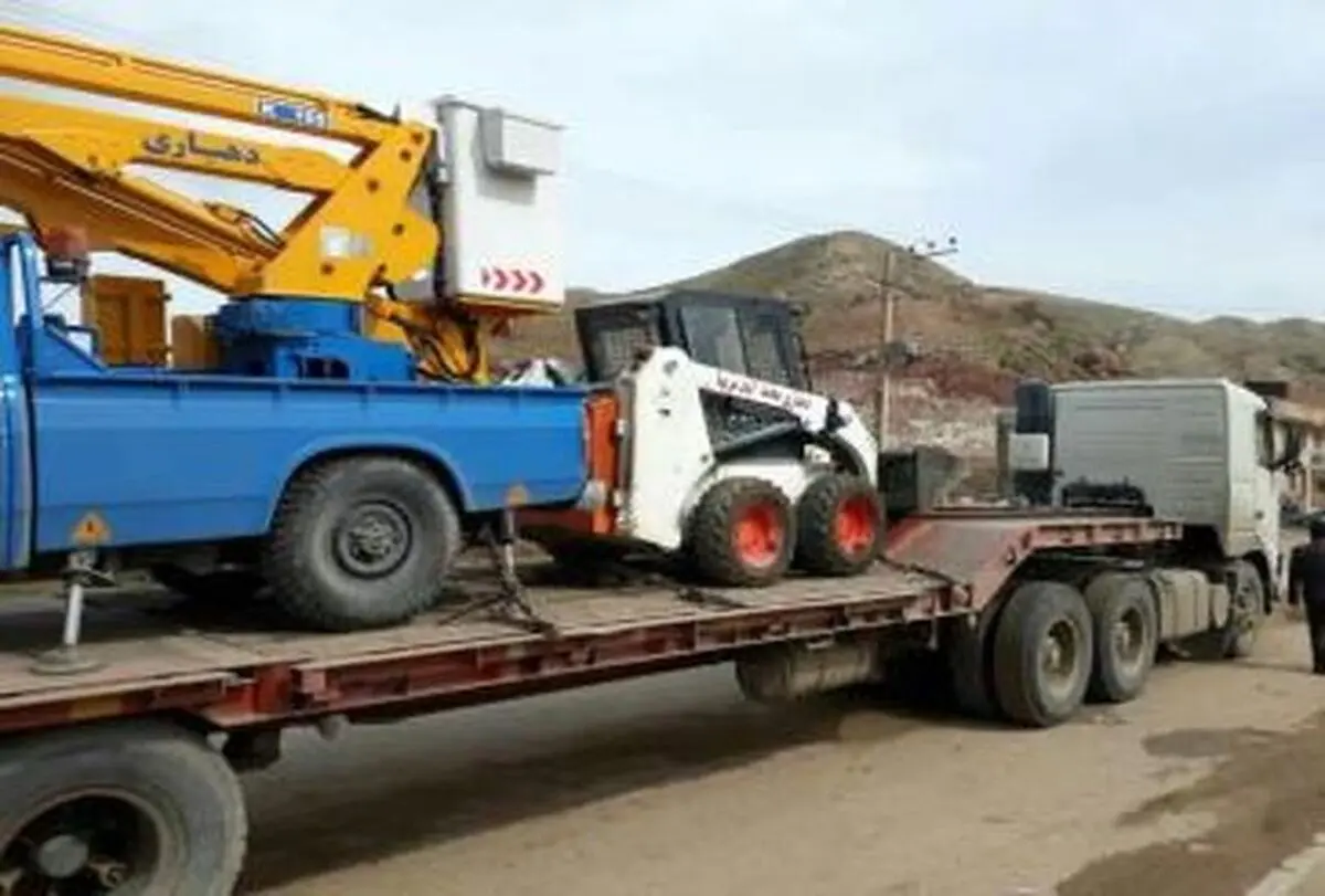 ورود یک‌هزار دستگاه ماشین‌آلات به خوزستان برای امدادرسانی به مردم سیل‌زده
