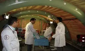 راه‌اندازی بیمارستان صحرایی در پلدختر؛ بیماری عفونی در مناطق سیل‌زده مشاهده نشد