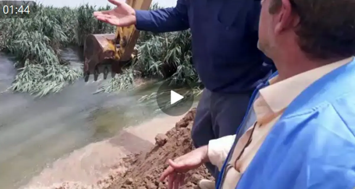 دایک مرزی هورالعظیم از محل "ذیل‌الفحل" به سمت عراق باز شد+فیلم