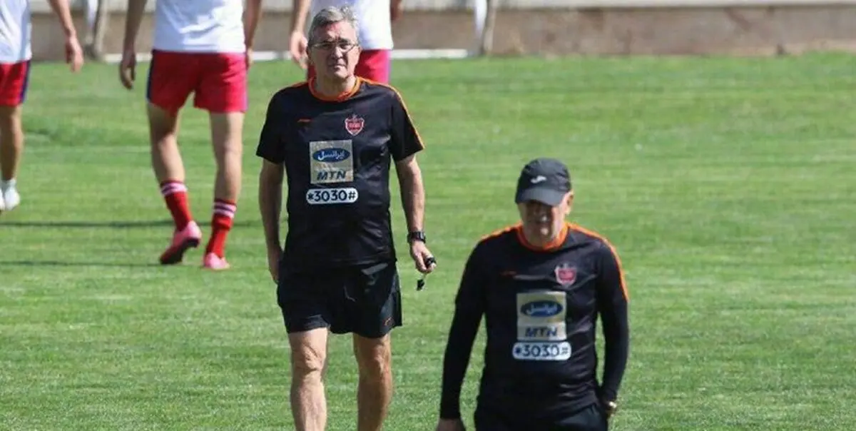 برانکو در تمرین ذوب آهن/دیدار سرمربی پرسپولیس با منصوریان