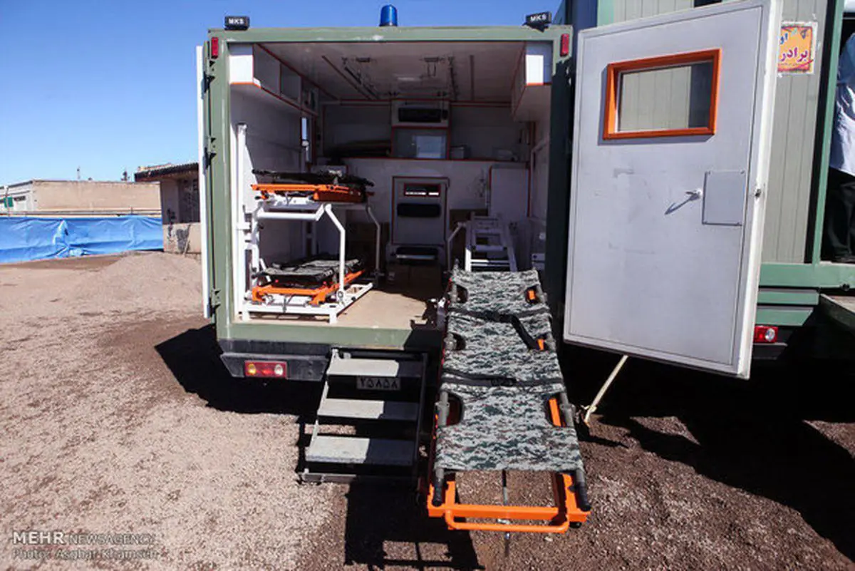 بیمارستان صحرایی با تجهیزات کامل درمانی به خوزستان ارسال شد