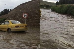 آبگرفتگی شدید بلوار نامجو مشهد