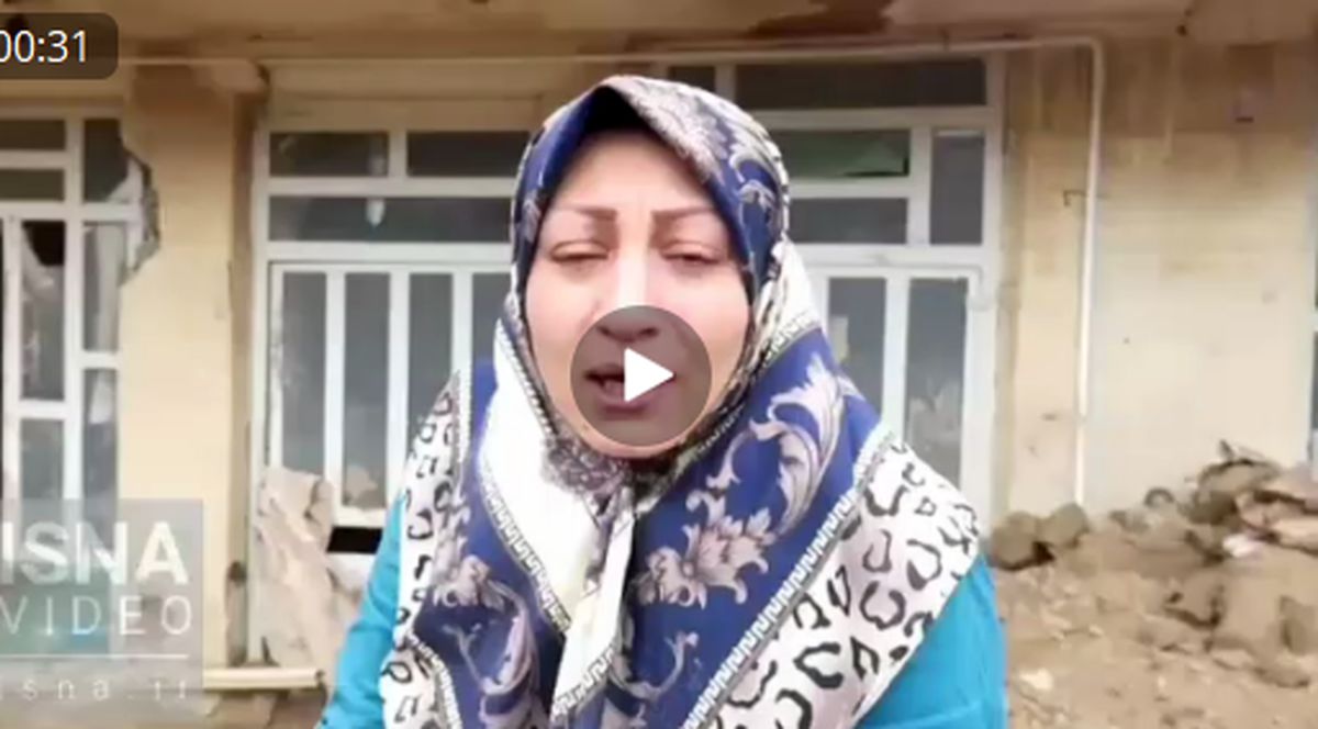 مادری که به امید پیدا کردن اسباب‌بازی کودکش به خانه سیل‌زده برگشت+فیلم