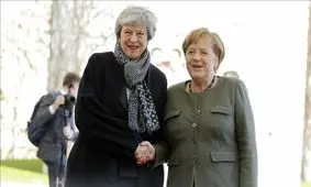 دیدار مرکل و می در برلین