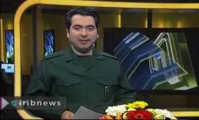 حضور گوینده ۲۰:۳۰ با لباس سپاه پاسداران+ویدئو