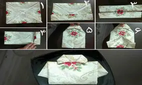 ایده‌ای جالب و شیک برای تزئین دستمال سفره + تصاویر