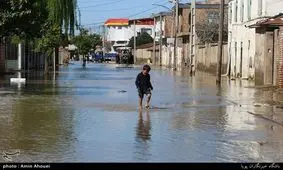 ۱۵۰ خانوار گمیشانی همچنان در محاصره آب هستند