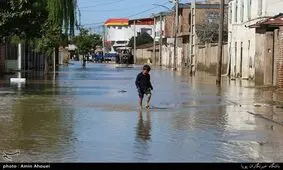 ۱۵۰ خانوار گمیشانی همچنان در محاصره آب هستند