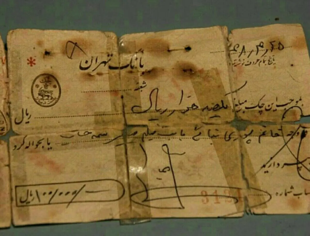 چک مسعود کیمیایی به پوری بنائی برای فیلم قیصر