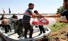 سپاه استان بوشهر روزانه ۲۰۰۰ پرس غذای گرم به سیل‌زدگان روستایی خوزستان تحویل می‌دهد