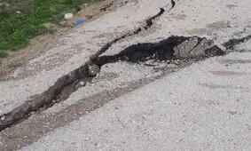 رانش زمین در روستای برفیان با بارش باران خطر ساز می‌شود