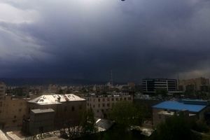 بارش شدید باران در منطقه غرب مشهد