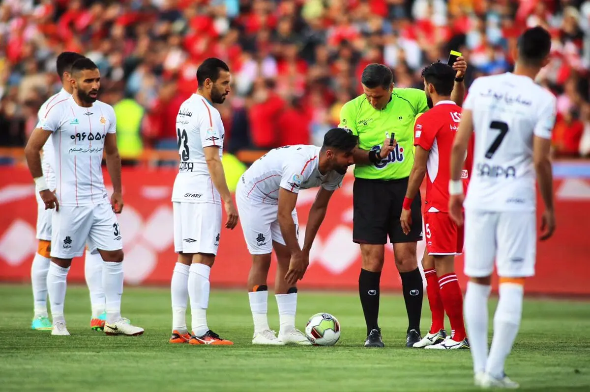 گل اول پرسپولیس به سایپا توسط بشار رسن