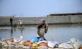 اتحاد عشایر عرب، بختیاری و قشقایی در ترمیم سیل‌بند عین‌دو+ویدئو