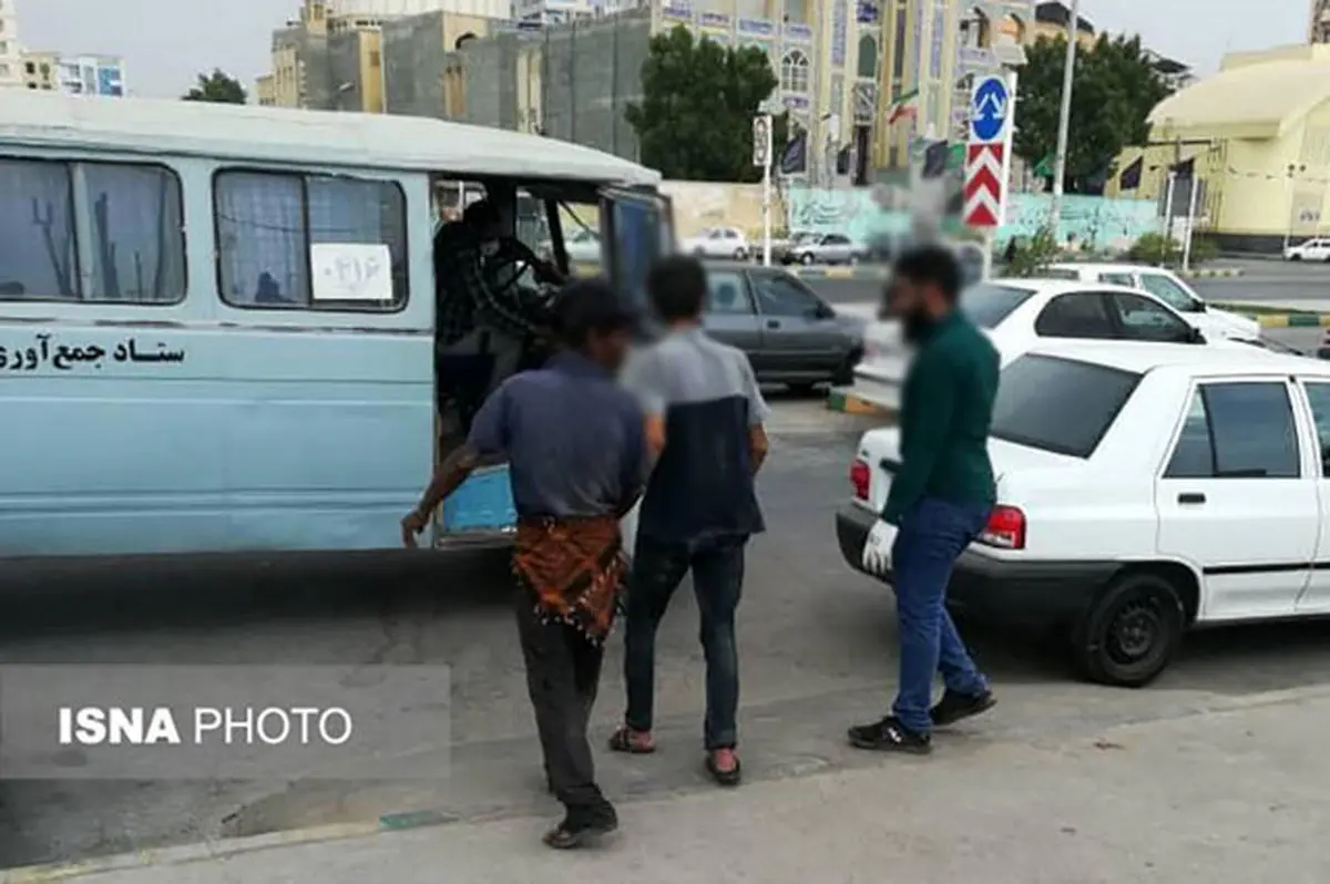 جمع‌آوری معتادان و ‎کارتن خواب‌های بندرعباس از حاشیه مسیل‌ها ‌