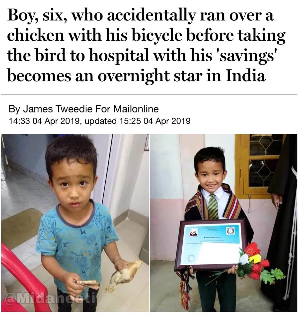 داستان مهربان ترین پسر بچه و ستاره اینترنتی هند