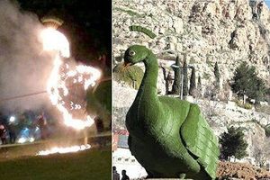 ماجرای به آتش کشیدن طاووس‌ها در شیراز به خاطر خرافات