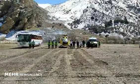 مسافران اتوبوس گرفتار در سیل محور عشق آباد- بردسکن نجات یافتند