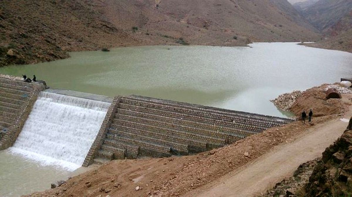 ذخیره بارش‌های اخیر در سازه‌های آبخیزداری شهرستان رفسنجان