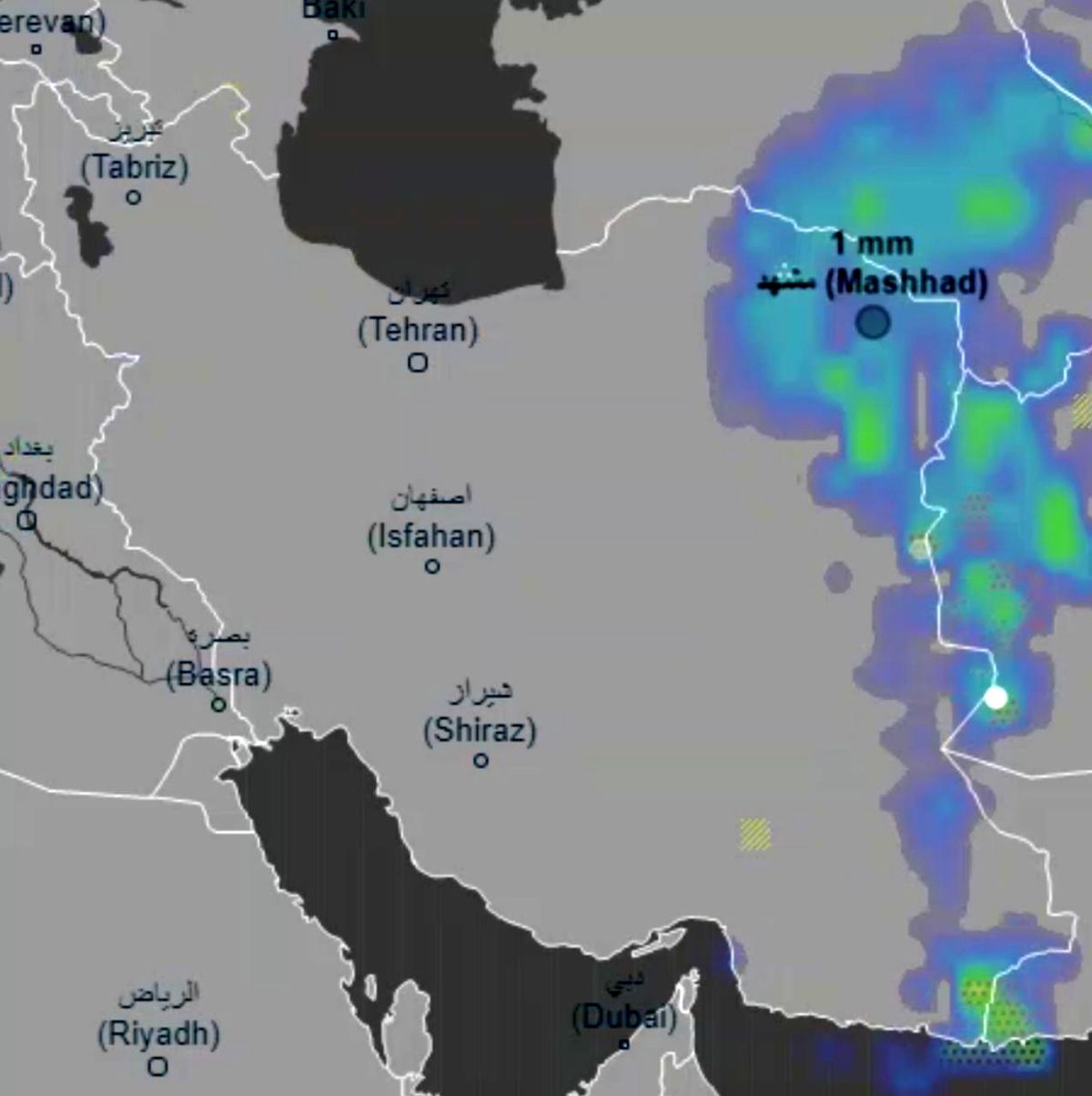 تصاویر ماهواره ای از وضعیت ابرها در ایران+ویدئو