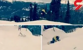 حادثه تلخ برای پسر فوتبالیست مشهور در پیست اسکی+فیلم لحظه حادثه و عکس