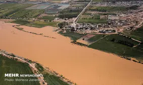 حفر کانال و لایروبی دهانه های پل جاده آبادان - ماهشهر
