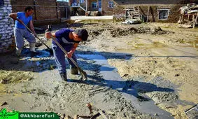 گل و لای؛ یادگار باقی مانده از سیل در کل آباد