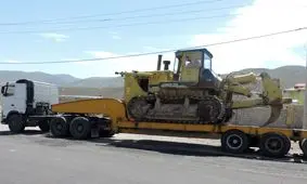 توقيف بولدوزر قاچاق در"ارسنجان"