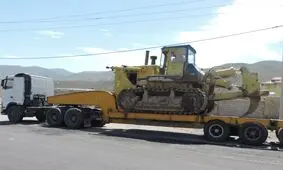توقيف بولدوزر قاچاق در"ارسنجان"